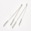 Brass Chain Tassel Big Pendants KK-T032-167P-1