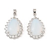 Opalite & Rhinestone Pendants G-K338-31P-03-1