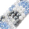 Electroplate Glass Beads Strands EGLA-D300-06-8mm-05-5