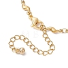 304 Stainless Steel Wave Link Chain Bracelet Making AJEW-JB01303-01-3