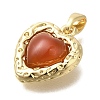 Natural Carnelian(Dyed & Heated) Pendants KK-K388-03G-2