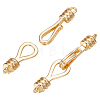 10 Sets Brass Hook and S-Hook Clasps KK-BBC0005-60-1