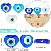 30Pcs 3 Colors Handmade Evil Eye Lampwork Beads Strands LAMP-FH0001-10-5