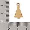 Christmas Theme Ion Plating(IP) 304 Stainless Steel Enamel Charms STAS-Z083-08G-03-3