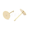 Brass Studs Earrings Finding KK-K383-05A-G-2