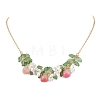 Epoxy Resin & Acrylic Pendant Necklace X1-NJEW-TA00162-1