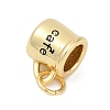 Brass Enamel Charms KK-U062-01B-G-2