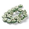 Handmade Porcelain Flower Beads Strands PORC-G006-15B-2