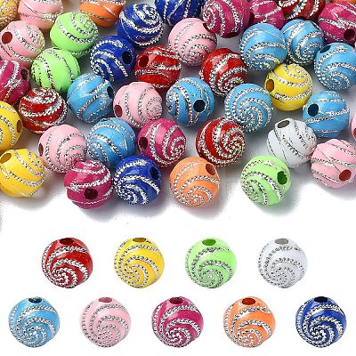 Plating Acrylic Beads PACR-YW0001-20-1
