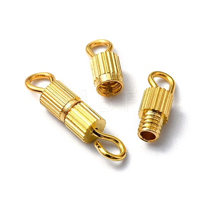 20 Sets Brass Screw Clasps IFIN-YW0001-57G-1