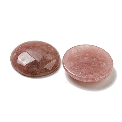 Natural Strawberry Quartz Cabochons G-C115-02B-10-1