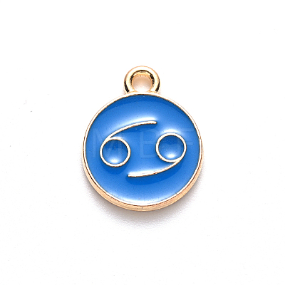 Alloy Enamel Pendants LS-ENAM-S124-01B-02D-1