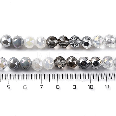 Transparent Glass Beads Strands GLAA-Q009-01A-1