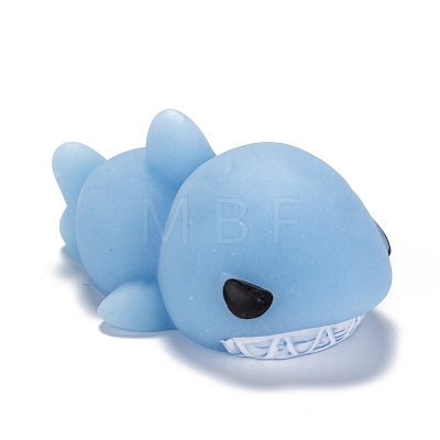 Shark Shape Stress Toy AJEW-H125-21-1