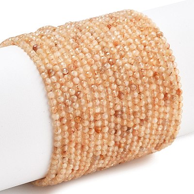 Natural Citrine(Heated) Beads Strands G-RM250104-A8-1