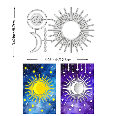 Carbon Steel Cutting Dies Stencils DIY-WH0309-1834-1