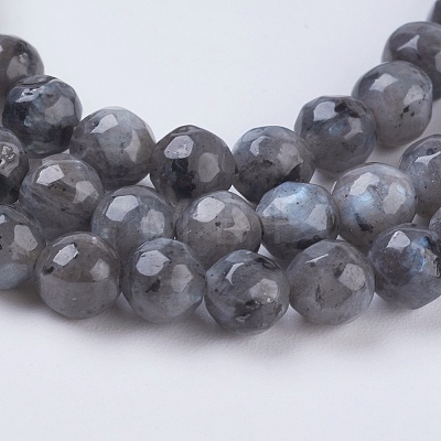 Natural Larvikite Beads Strands G-G545-14-1