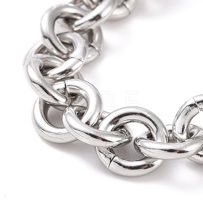 304 Stainless Steel Rolo Chain Bracelets BJEW-F433-01P-1