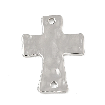 Alloy Textured Religion Cross Links Connector Charms FIND-Z127-01P-02-1