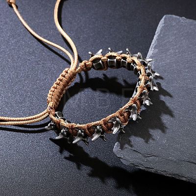 Alloy Beads Braided Bead Bracelets WG69B67-02-1