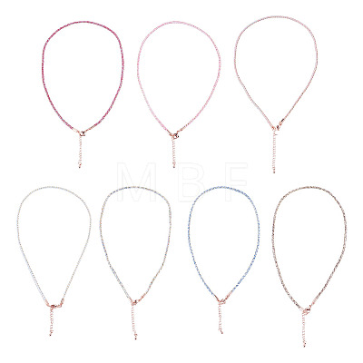 7Pcs 7 Colors 2.5MM Round Nylon Cotton Cord Necklace Making NJEW-TA0001-25RG-1
