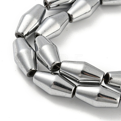 Electroplated Synthetic Magnetic Hematite Beads Strands G-Z032-B01-02E-1