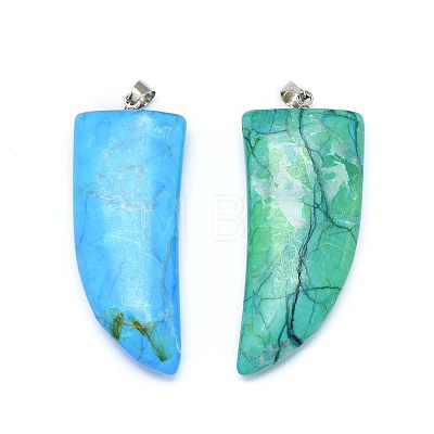Synthetic Turquoise Pendants G-L516-22-1