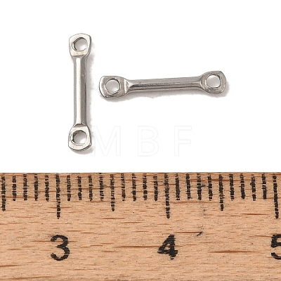 Non-Tarnish 304 Stainless Steel Connector Charms STAS-Q323-06A-P-1