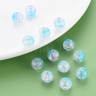 Transparent Crackle Acrylic Beads MACR-S370-N10mm-1