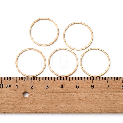 Brass Linking Rings KK-S327-06KC-20mm-1