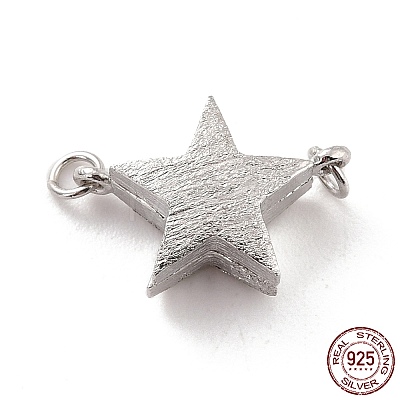Rhodium Plated 925 Sterling Silver Magnetic Clasps STER-A001-04P-1