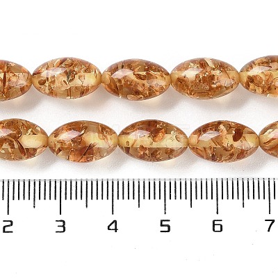 Resin Imitation Amber Beads Strands X-RESI-Z023-01-1