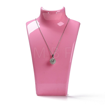 Plastic Necklace Bust Display Stands NDIS-P003-01C-1