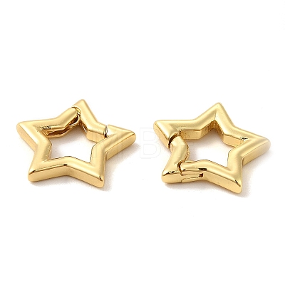 Eco-Friendly Rack Plating Brass Spring Gate Rings LS-KK-F851-02G-1