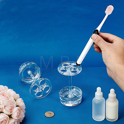 Plastic Toothbrush Display Stands ODIS-WH0099-258-1