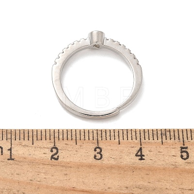 S925 Sterling Silver Adjustable Letter Rings for Women RJEW-M068-01P-Q-1