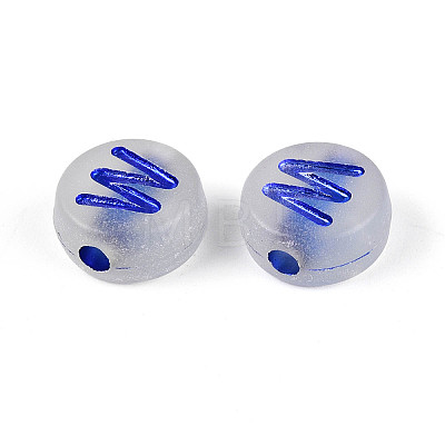 Luminous Frosted Acrylic Beads FACR-T008-02W-1