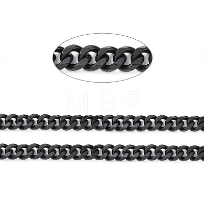 304 Stainless Steel Cuban Link Chains CHS-P007-04EB-1