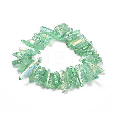 Natural Quartz Crystal Points Beads Strands G-K181-B32-1