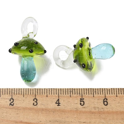 Handmade Lampwork Pendants LAMP-M021-01V-1