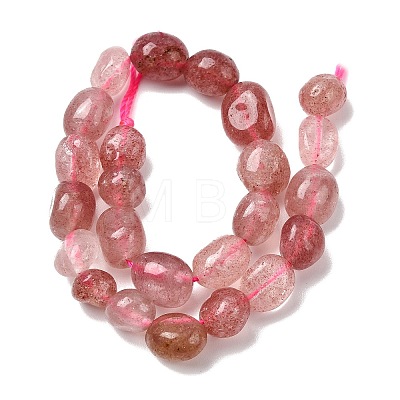 Natural Strawberry Quartz Beads Strands G-P601-A08-02-1