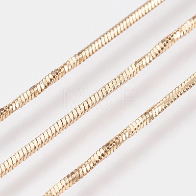 Long-Lasting Plated Brass Chain Necklaces NJEW-K112-12G-NF-1