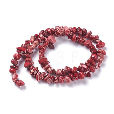 Natural Imperial Jasper Bead Strands X-G-P444-05D-1