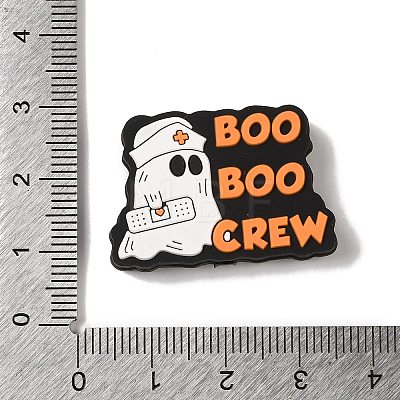 Halloween Theme Silicone Focal Beads SIL-G011-07D-1