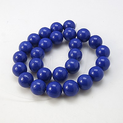 Synthetic Lapis Lazuli Beads Strands X-G-E110-8mm-1-1