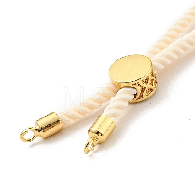 Half Finished Twisted Milan Rope Slider Bracelets FIND-G032-01G-09-1