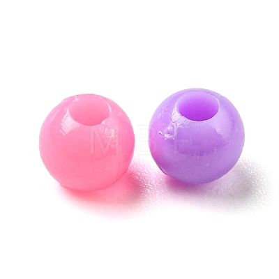 Opaque Acrylic Beads OACR-I006-03-1