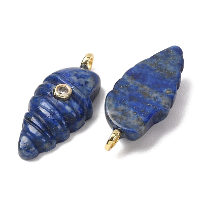 Natural Lapis Lazuli Carved Pendants G-H357-04G-08-1