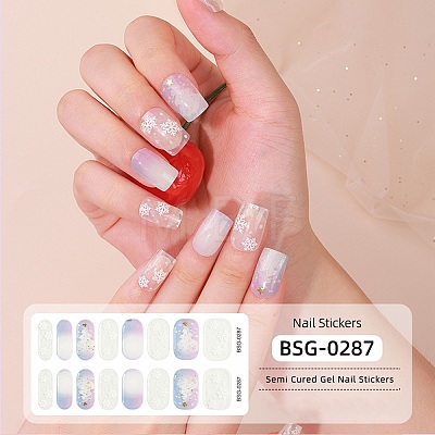 Nail Art Full Cover Nail Stickers MRMJ-YWC0001-BSG-0287-1