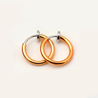 Brass Clip-on Earrings for Women WG23246-10-1